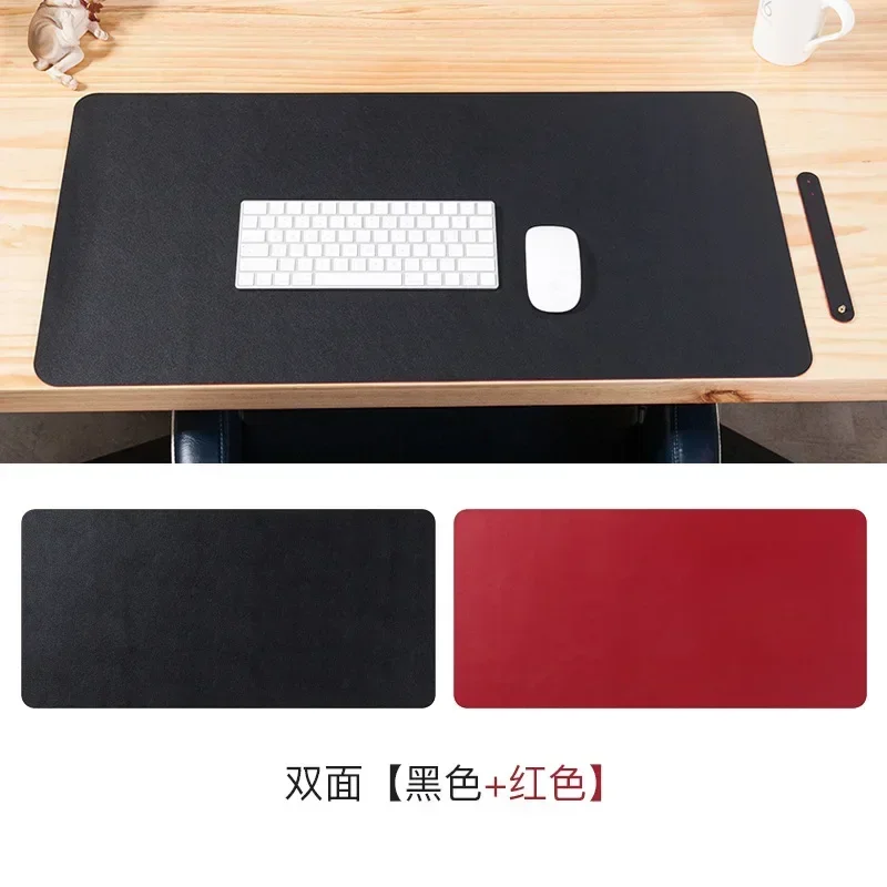 office Mouse Pad 90x45/80x40cm PC Mousepad XXL Computer Waterproof Table Pad PU Leather Large Desk Mat Double-sided