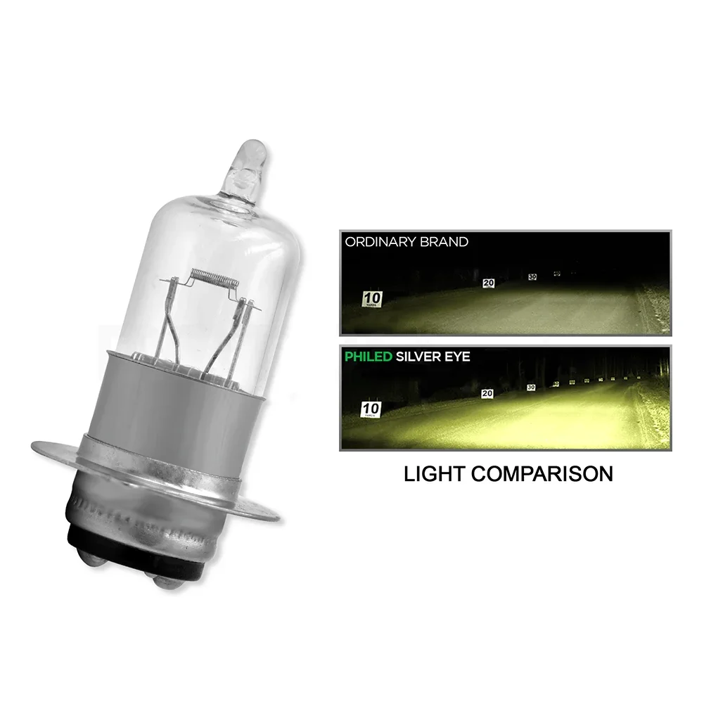 Halogeenlamp Koplampen voor motorfietsen en elektrische voertuigen H6 T19 P15D motorfiets super helder: Ijsblauw