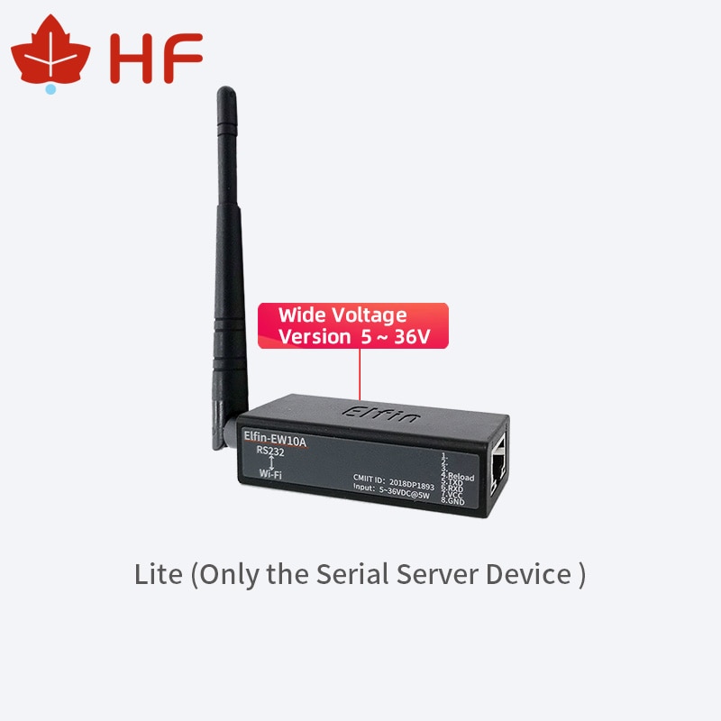 Smallest Elfin-EW10A-0 Wireless Networking Devices Modbus TPC IP Function RJ45 RS232 to WIFI Serial Server: only device