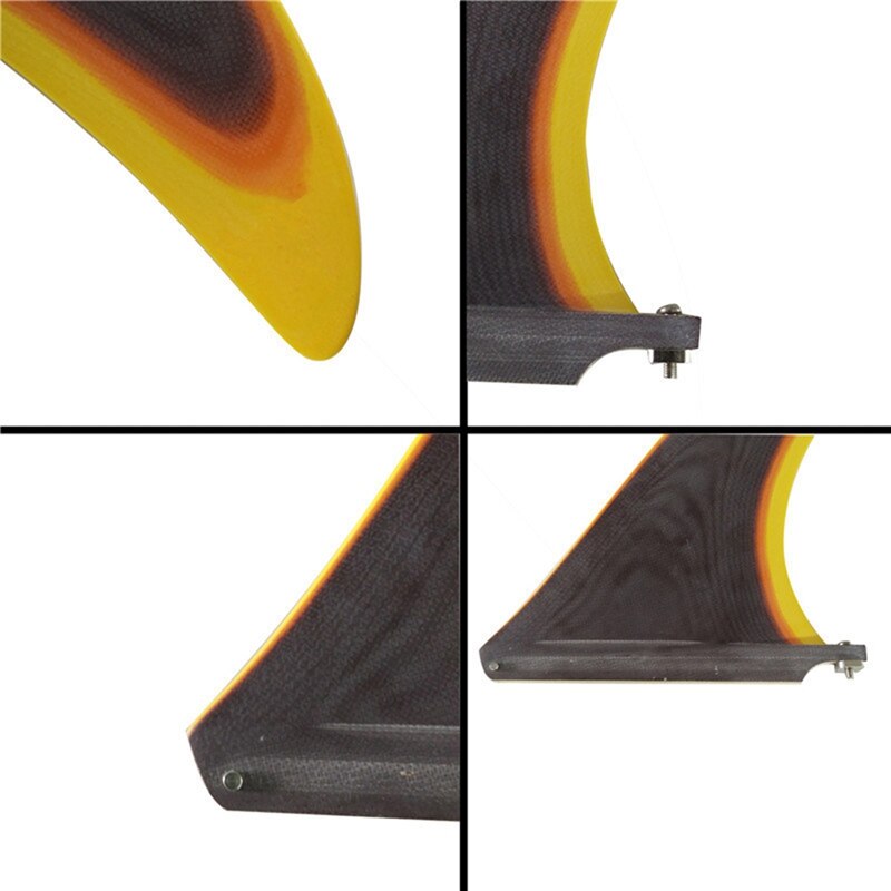 -Yep.Surf Surf Longboard Fins Fiberglass 8 Inch Fin Surfboard Fin Single Fins