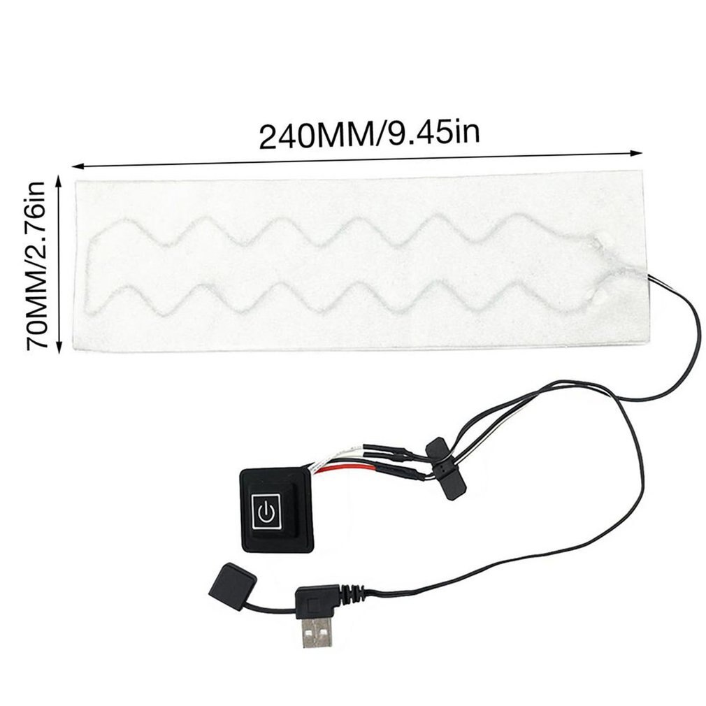 Winter Electric Heated Scarf Pad USB Charging Temperature Adjustable Electric Neck Heating Pad Foldable Heating Scarf