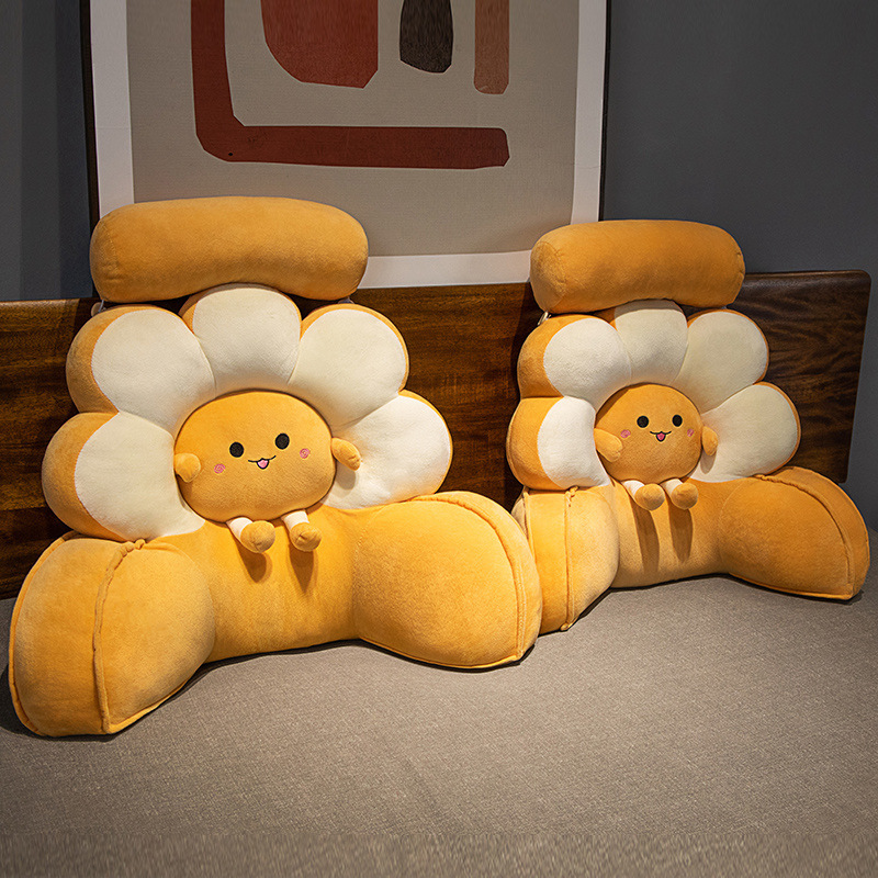 Coussin décoratif à fleurs, coussins assis pour canapé, peluche douce, décor de chambre, coussin de dos de bureau, ,