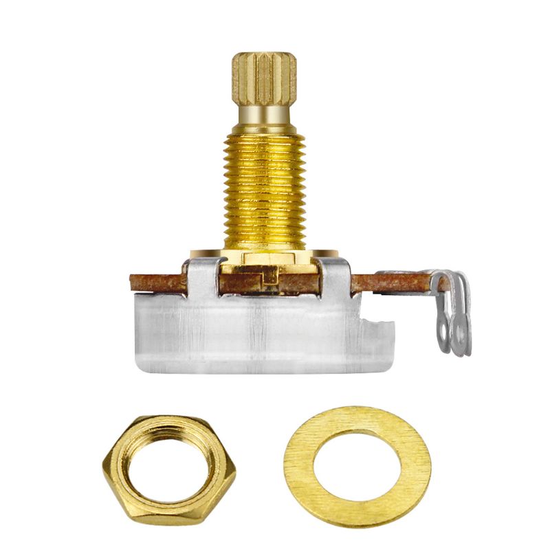 Brass Shaft ELectric Guitar Bass Volume Tone Control Pots Potentiometer A500K