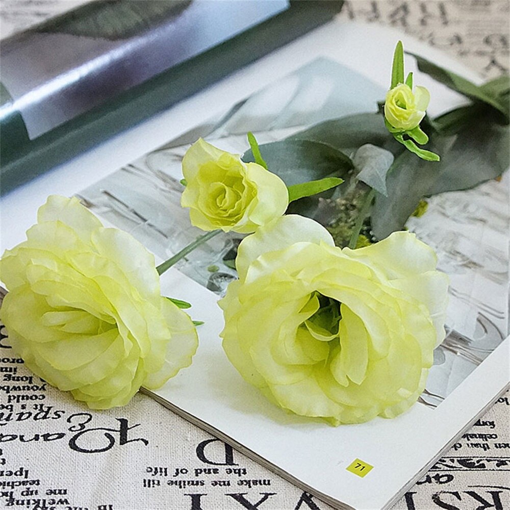 Artificial High Home Decoration Simulation Dress Flowers Platycodon artificial plants room decor wedding decoration: Green