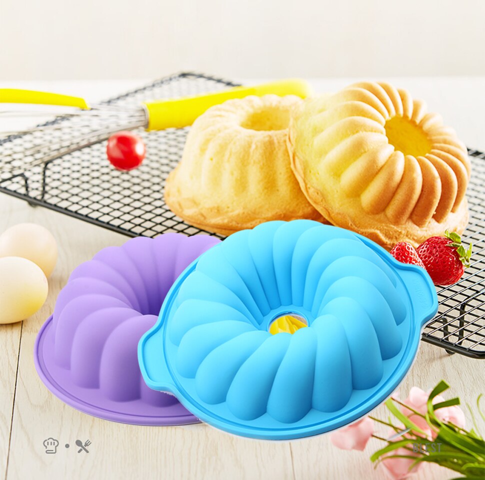 Silicone Cake Pan Mold bakeware molds For Cake Cookies Fondant Candy Silicone baking 3D DIY Molds good Pan 8-10INCH PAN