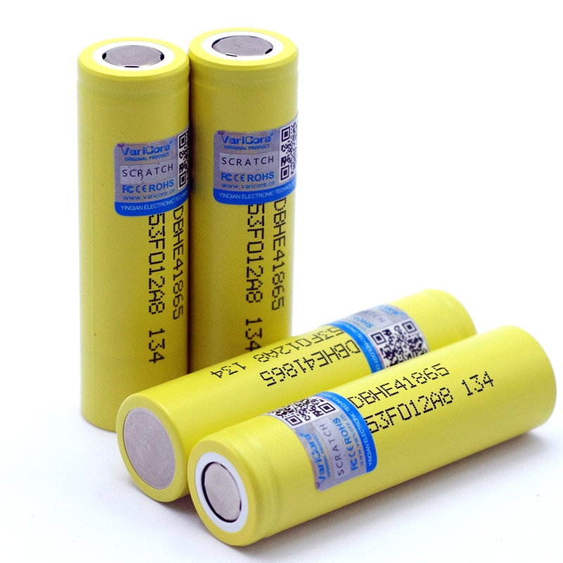100%  originele  he4 18650 oplaadbare li-ion batterij 3.6v 2500 mah batterij kan worden bewaard voor elektronische sigaret 20a ontlading
