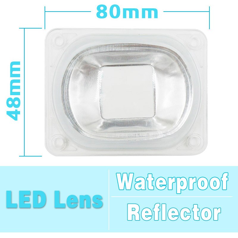 Las lentes LED para Chips LED COB incluyen: Lente de PC, Reflector y anillo de silicona, funda para lámpara, sombras, luz deportiva DIY para Reflector: XM Lens