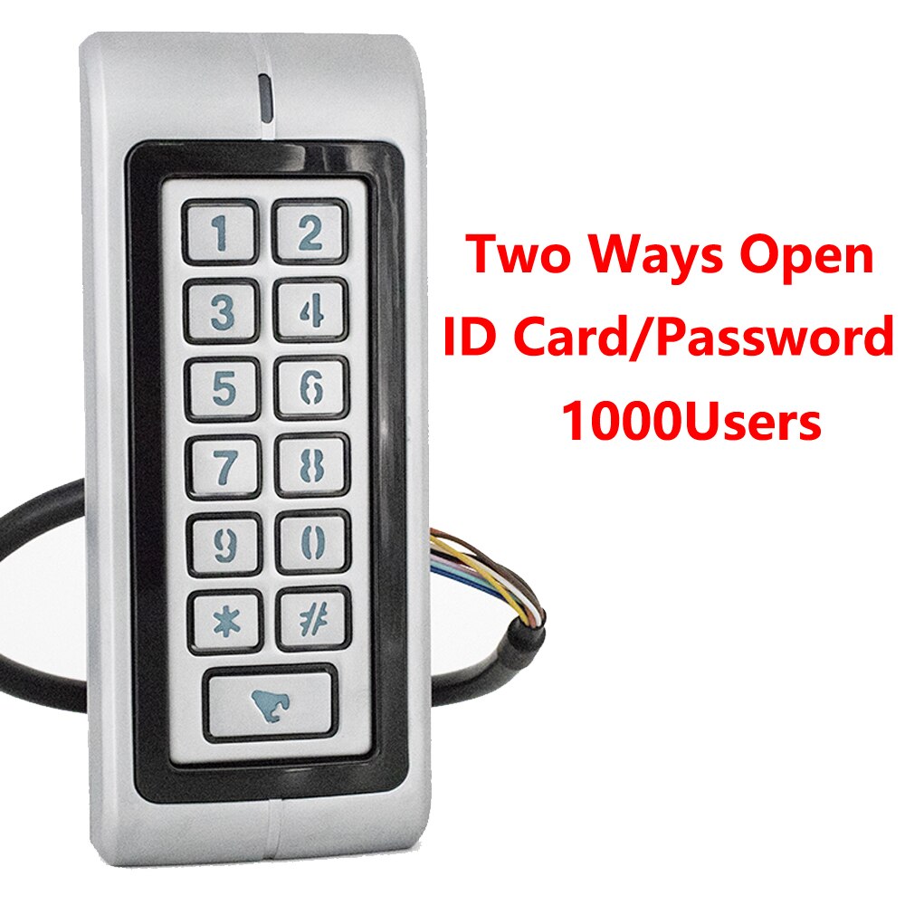 Metall Wasserdichte IP65 125KHZ Rfid allein Tastenfeld 1000 Benutzer 13,56 MHZ IC Karte Tür Zugriff Kontrolle System RT370