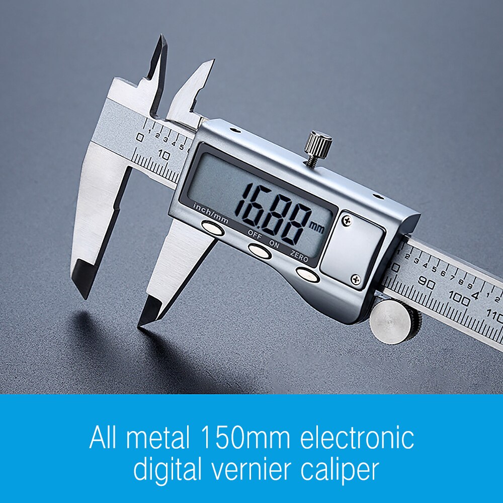 150mm Precise Digital Vernier Caliper For Measuring Instrument Stainless Steel Digital Caliper Measuring Tool