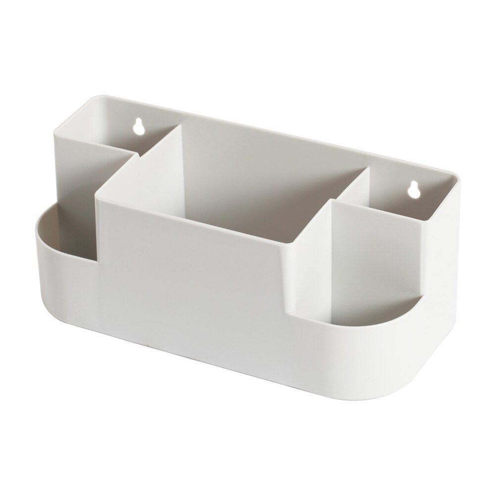 Caja de almacenamiento de plástico montada en la pared para baño, estante de cosméticos para inodoro, ventosa, sin perforaciones, estante de almacenaje para cocina wx8081749