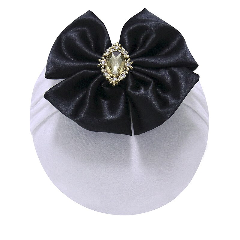 Baby Hoofdband Bow Haarbanden Voor Meisje Corduroy Head Band Baby Peuter Effen Hoofdbanden Hair Band Bow Hoofddeksels Accessoires: Black
