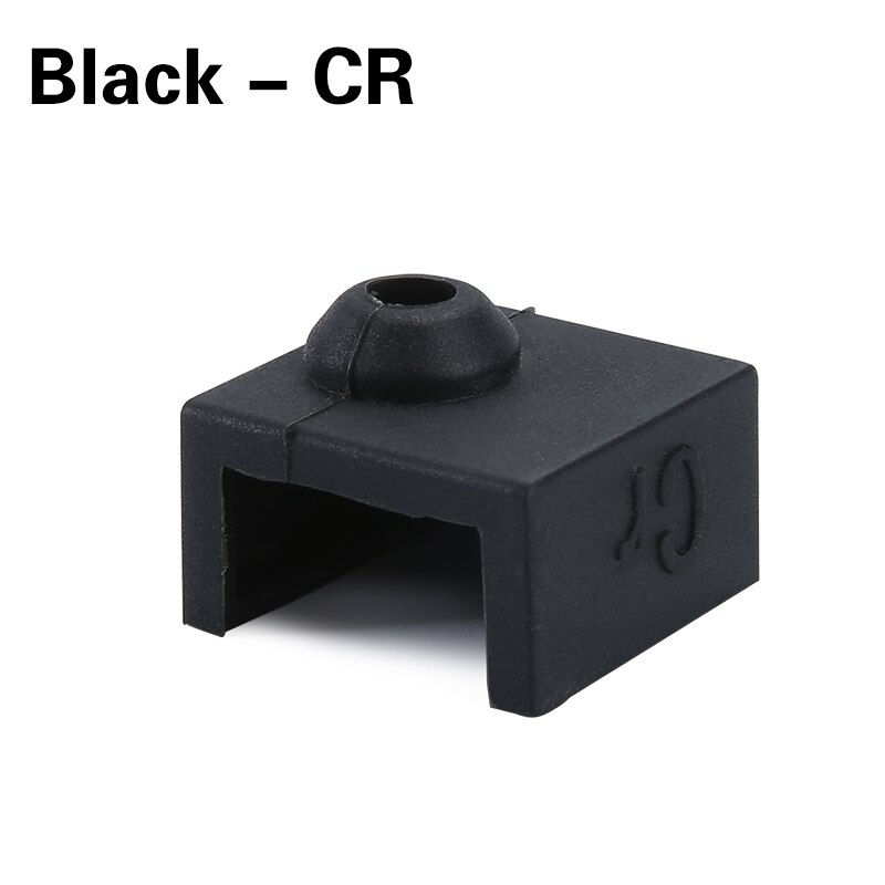 Für V6/MK7 MK8 MK9/MK10/Volnaco Silikon Socken Heizung Block Hotend Protector Isolierung Abdeckung Für 3D drucker Heißer Ende Wärme Block: Black- CR