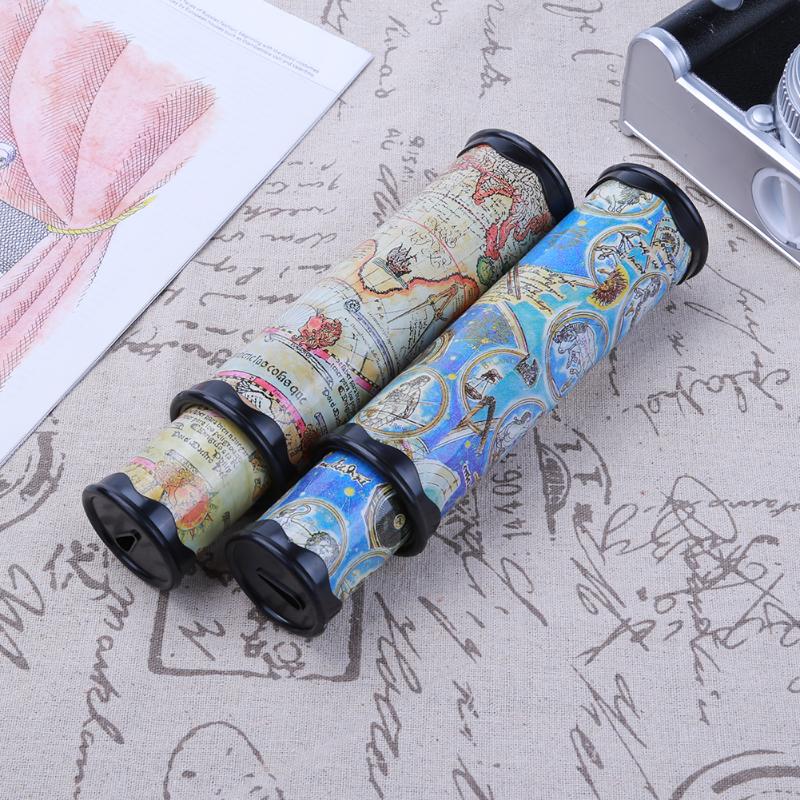 1pc Stretchable Rotating Kaleidoscopes Colorful World Preschool Toys Kid Children Educational Kaleidoscopes Christmas Toy (30cm)