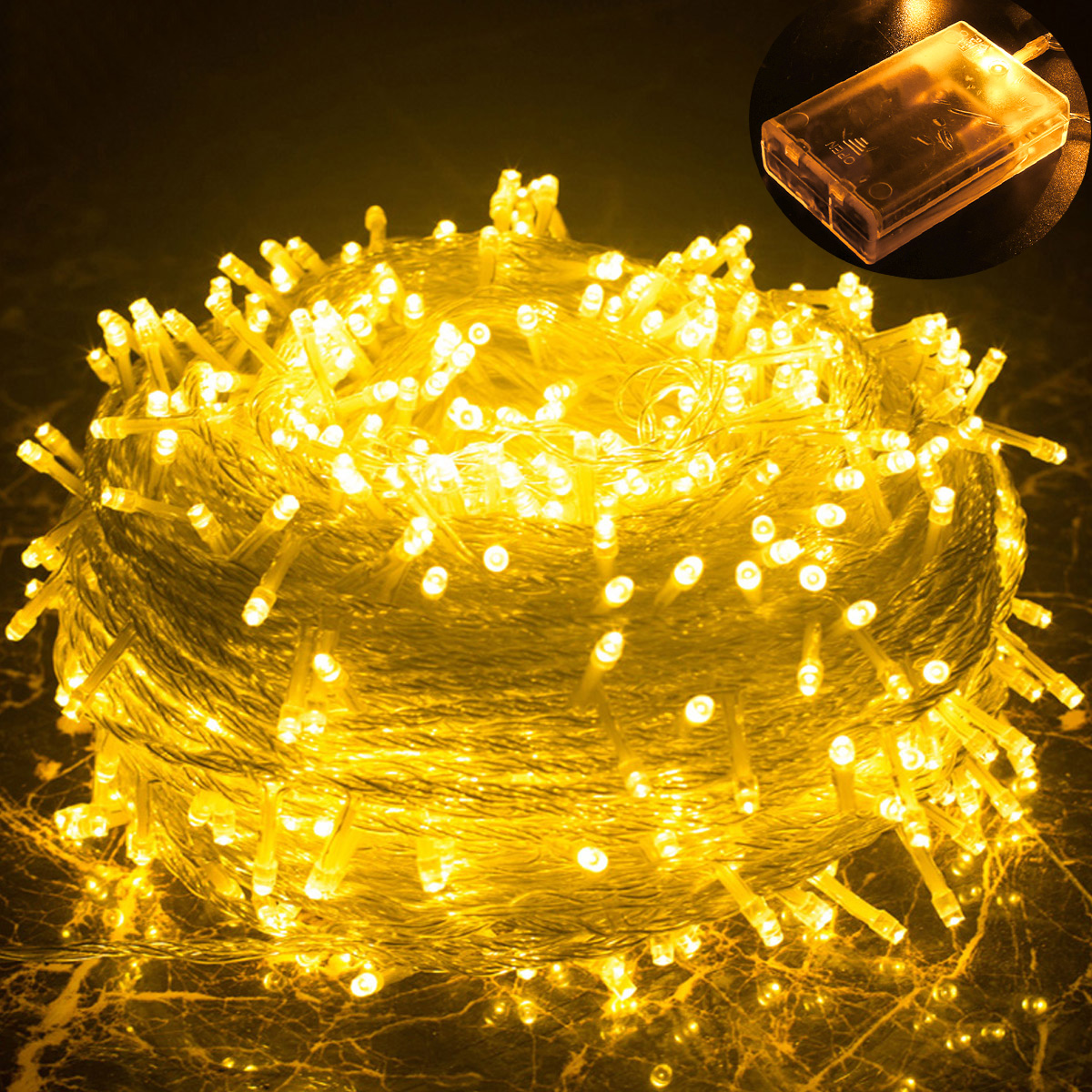 1/2/3//10m LED-Lichterketten wasserdichte Batterie Fee Girlande Licht Lampe Weihnachten Hochzeits feier Dekoration Beleuchtung: changeable / 650W