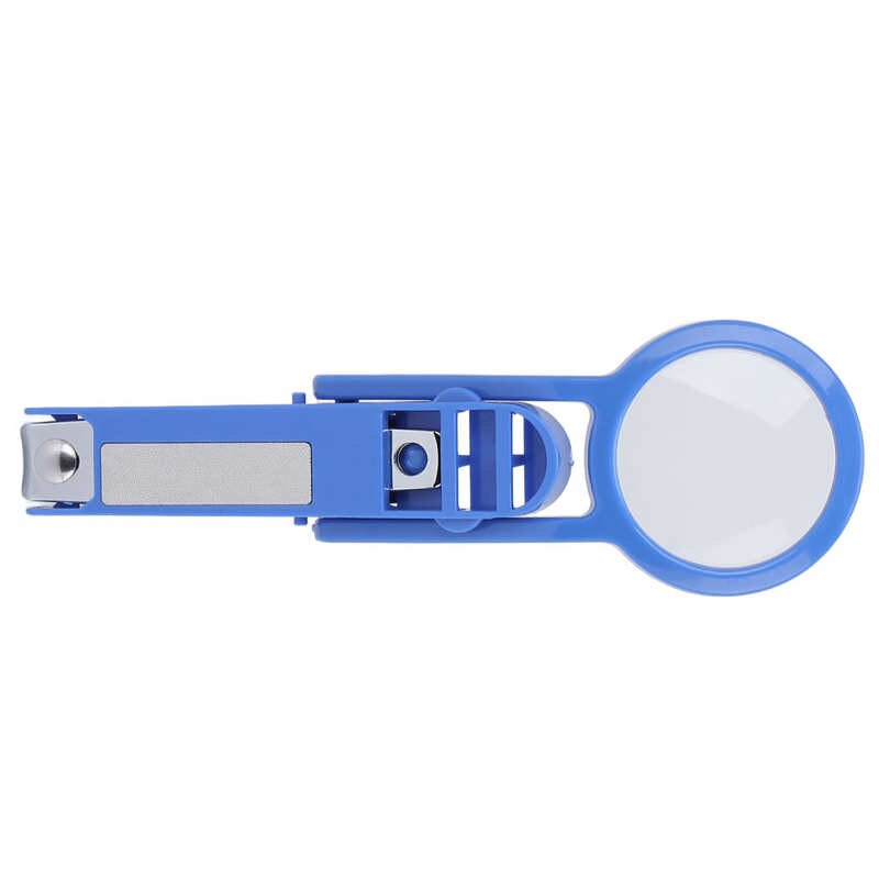 Nail Magnifier Scissors Matte Surfaces Magnifying Glass Nail Cutter for Toenails