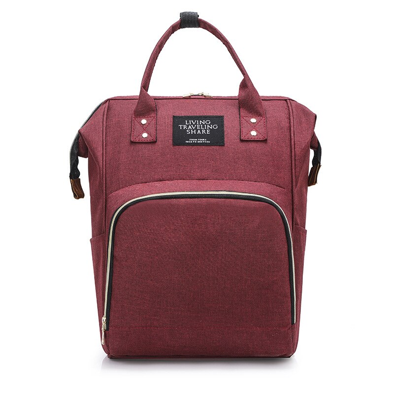 Plecak w nowym stylu wielofunkcyjna torba dla mamy plecak o dużej pojemności modny plecak: czerwony