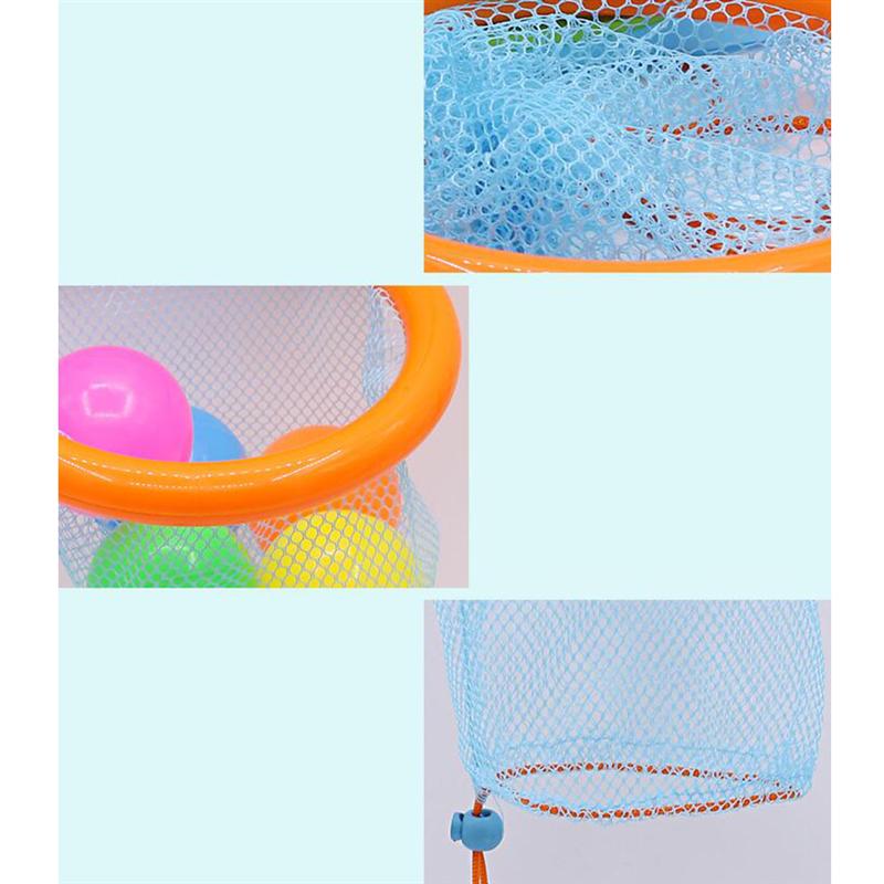 5pcs Shooting Toy Adorable Basket Water Toys Cartoon Water Playing Funny Bathroom Toy for Baby