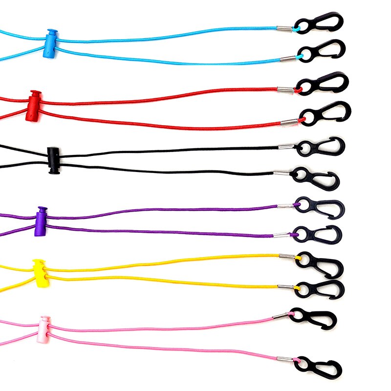 6 Kleuren Baby Elastische Masker Opknoping Touw Gezichtsmasker Lanyard Masker Houder Verstelbare Opknoping Touw Twee Haken Voor Volwassenen En kinderen