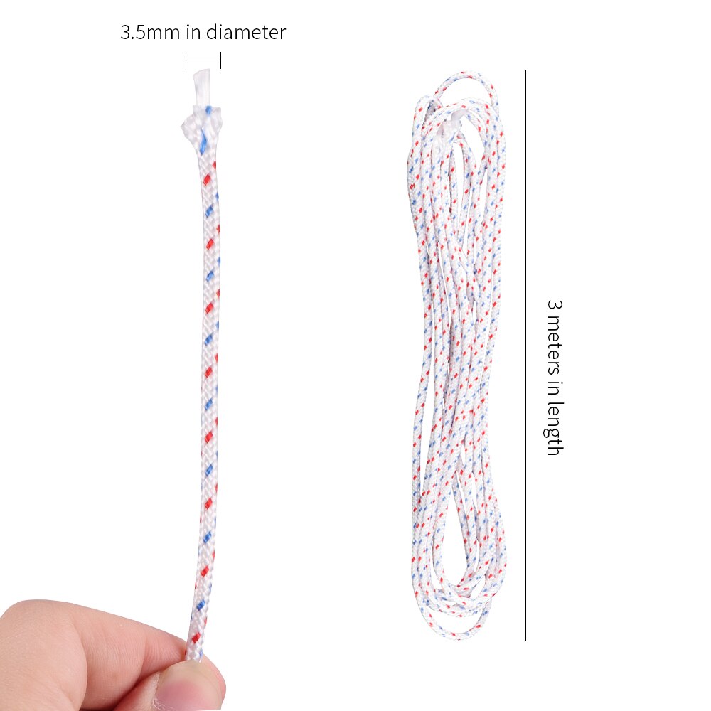 Cuerda de arranque para motosierra, cuerda de arranque de motor de nailon, 3m