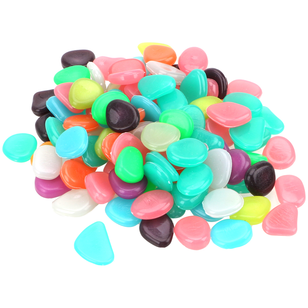 Künstliche Kopfstein Kies Leucht Steine über 14mm 200-300 stücke 180 gr/paket glühend Kiesel Garten Dekoration: gemischt Farbe B