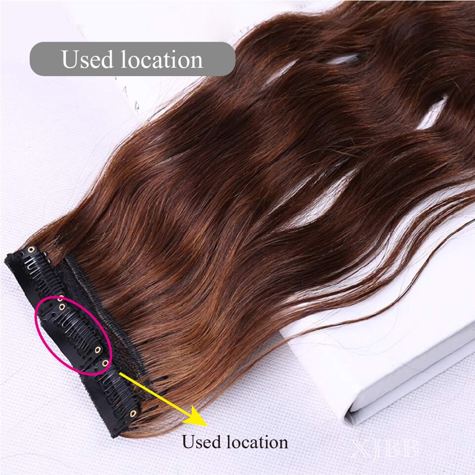 Metalowe klipsy zatrzaskowe robić przedłużania włosów środkowy U brązowy klips robić włosów robić przedłużania włosów peruka 30 sztuk/partia