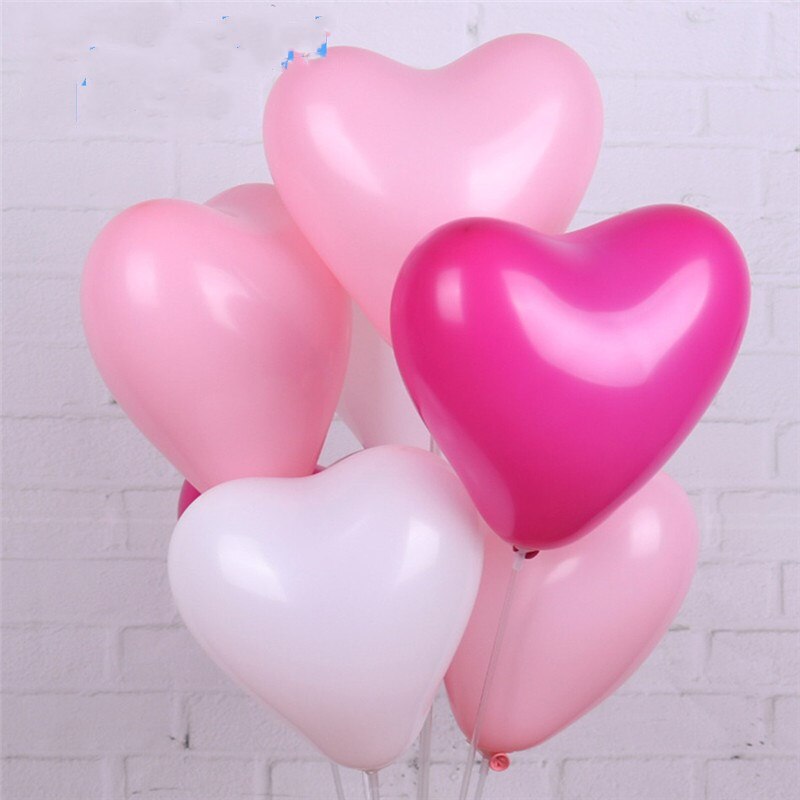 100 pcs/lot 10 pouces 2.2g Thinken Latex ballon romantique coeur forme ballons saint valentin mariage anniversaire fête décoration jouet