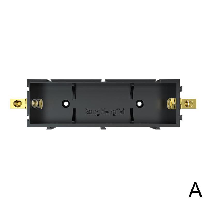 Splicable Battery Slot For Cylindrical Batteries Of 21700 20700 18650 Battery Holder Storage Box U5p5: black for 18650