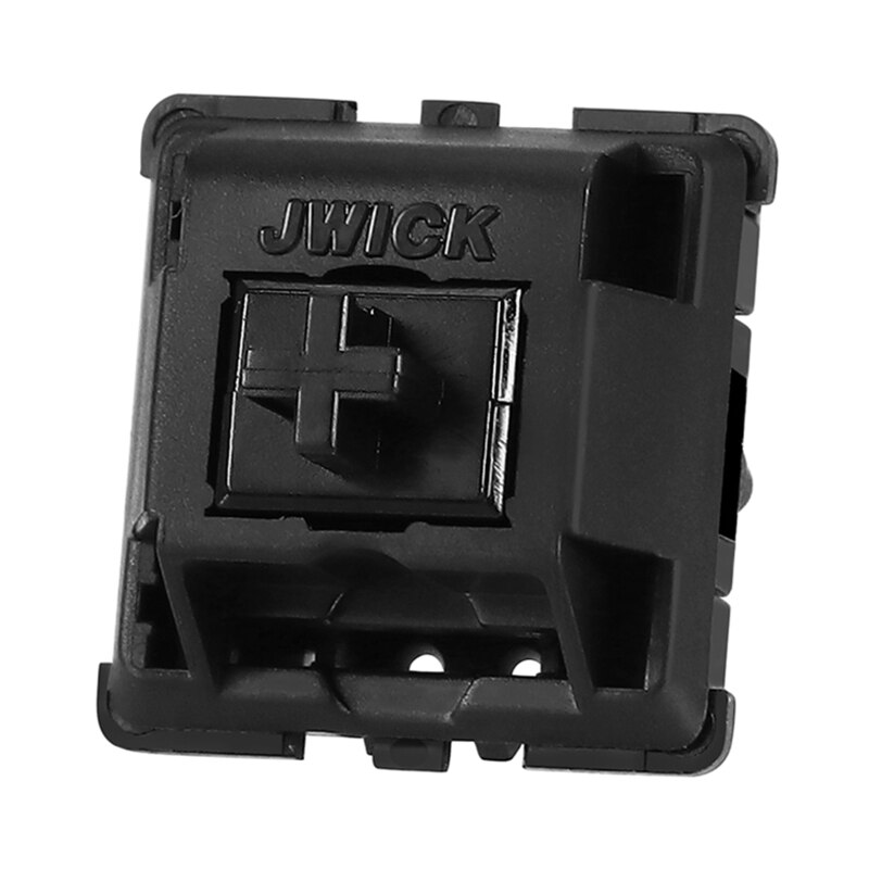 JWICK Key Switch Mechanical Keyboard Smooth Linear Switches Nylon Black 58.5g Original Spring Shaft Core Lubricated B36A