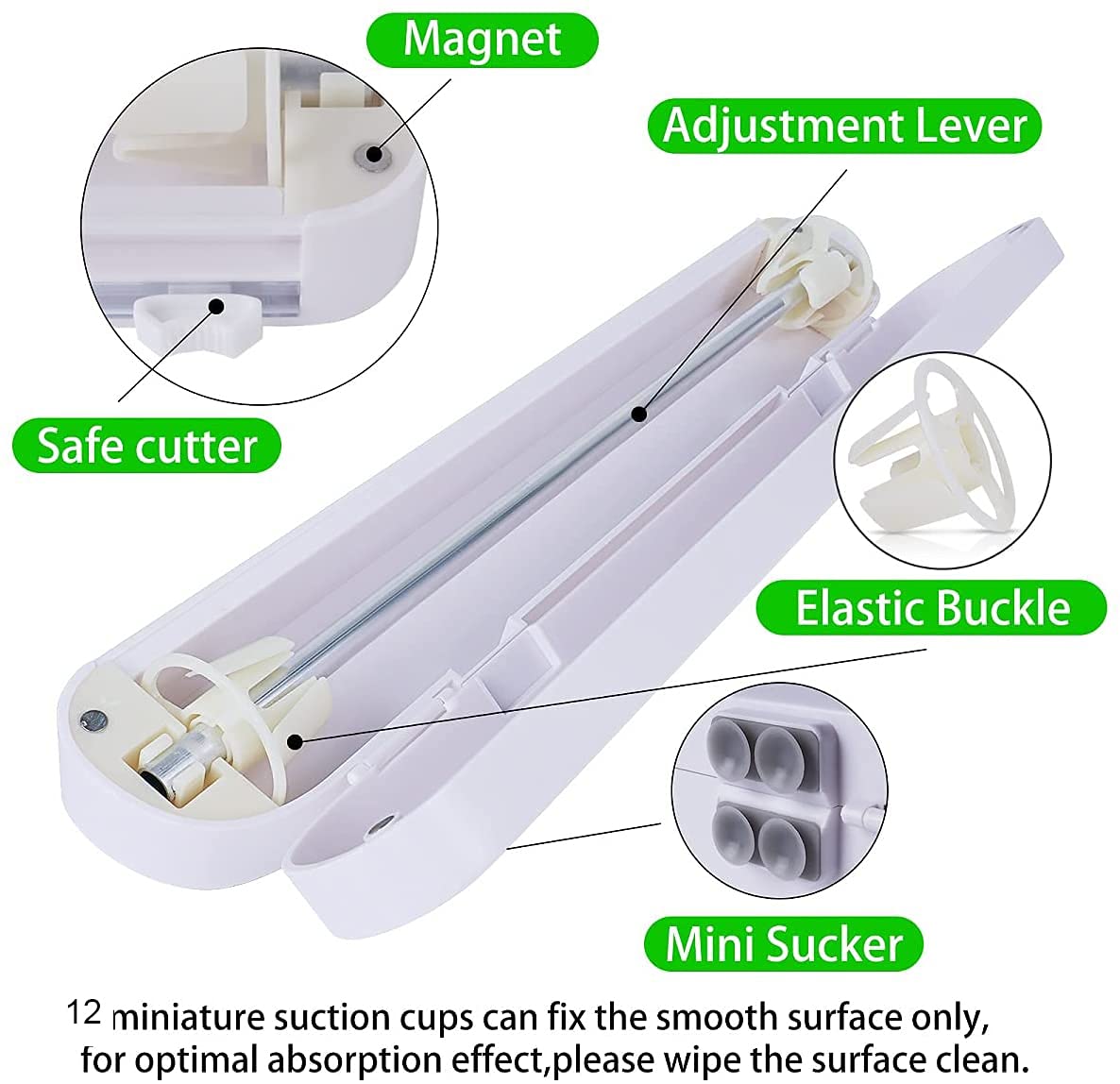 Plastic Cutter Foil Cling Film Fresh-Keeping Film Cutter Food Wrap Dispenser Storage Holder Kitchen Accessories Household Tools