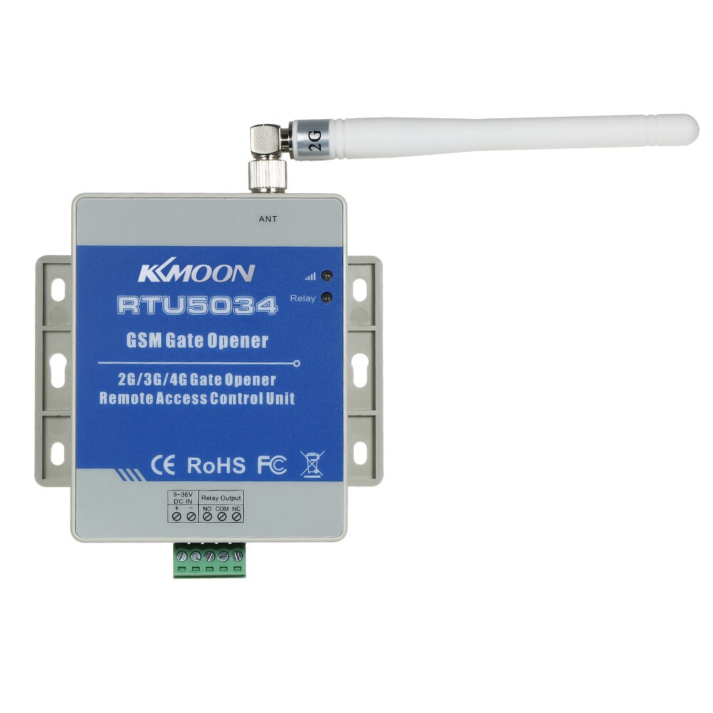 KKmoon®GSM puerta abridor remoto relé interruptor libre llamada SMS soporte de comando 850/900/1800/1900MHz