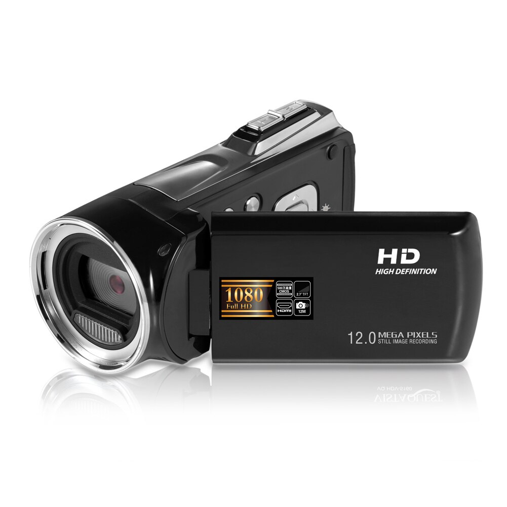 Completo hd 1080p câmera de vídeo casa 2.7 Polegada zoom da tela lcd 8x 270 graus rotação profissional digital filmadora gravador portátil