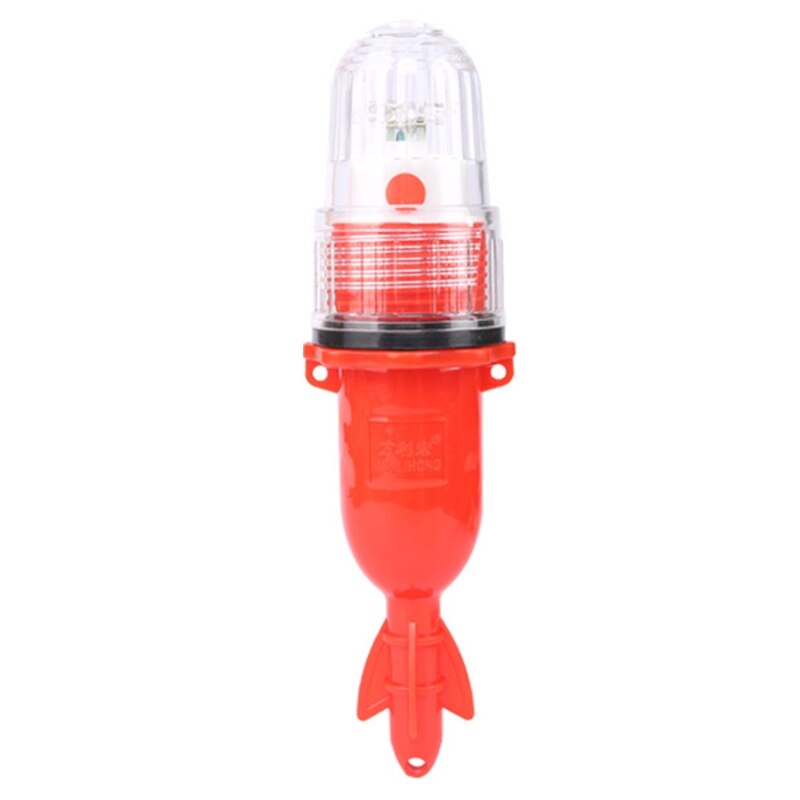 Luz LED de pesca subacuática, lámpara parpadeante monocromática impermeable, operada por luz automática portátil, señuelos de camarón y pescado: R