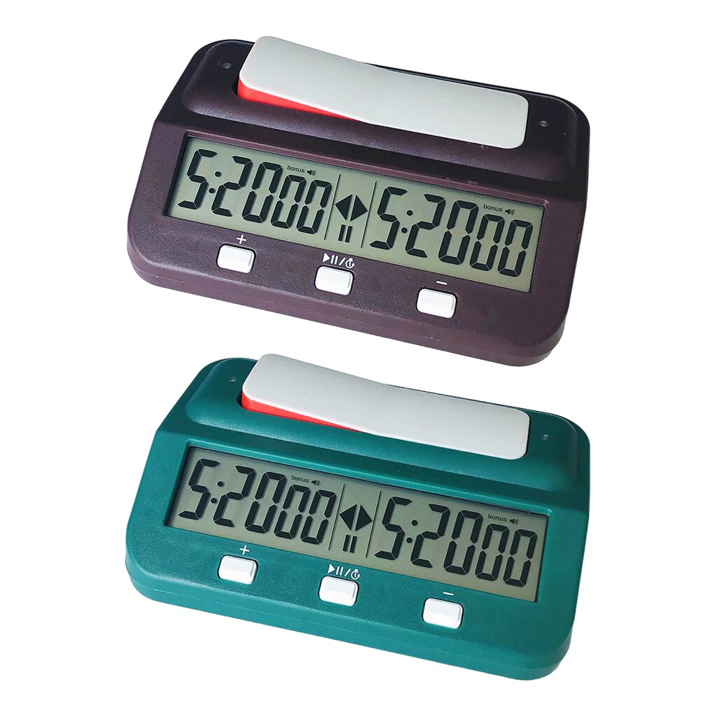 Digital Board Game International Chess Clock Timer Count Up Down with Tournament and Bonus Time