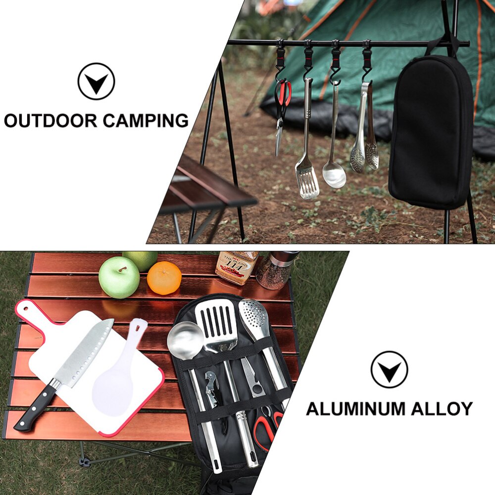 9 Stks/set Camping Keuken Gebruiksvoorwerp Kit Keukengerei Koken Gadgets Gereedschap