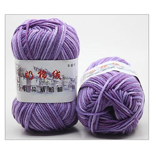 50g/ball Dik #5 Sectie-verven Midden-dikke Melk Katoenen Zachte Baby Garen hand Breien Haak Baby Wollen FZ04: 14