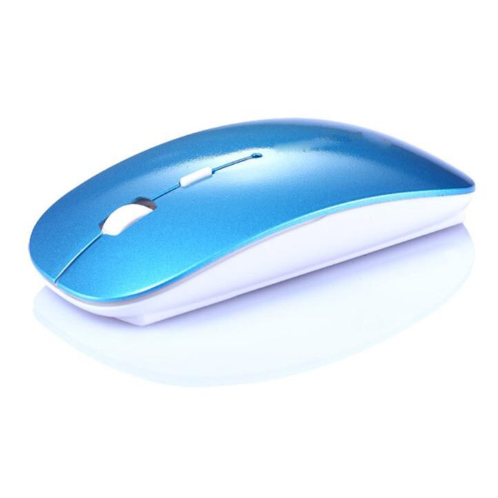Newly 2.4GHz Ultrathin Wireless Optical Mouse 1200DPI USB PC Laptop Computer Gaming Mice Accessories#ew: Blue 