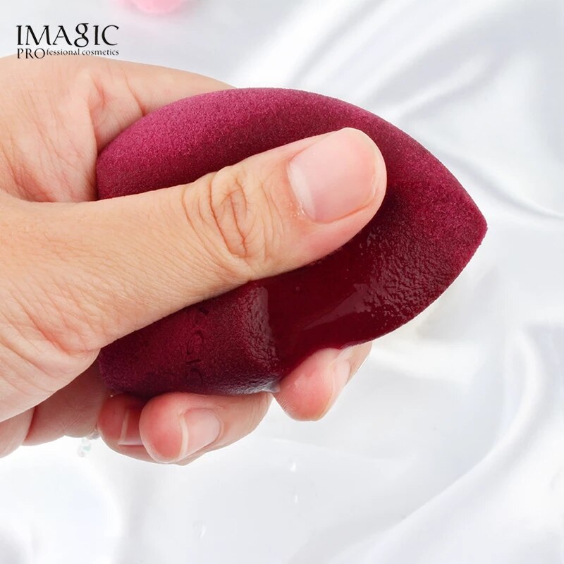 IMAGIC-esponja de maquillaje en forma de gota de agua, base suave, corrector, cosmética, 10 paquetes,
