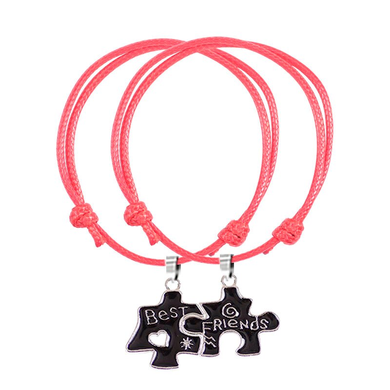 2 Stuk-Set Van Beste Vriend Hanger Armband Puzzel Letters Mannen En Vrouwen Vriendschap Armband Sieraden hand Chain: SL070-A