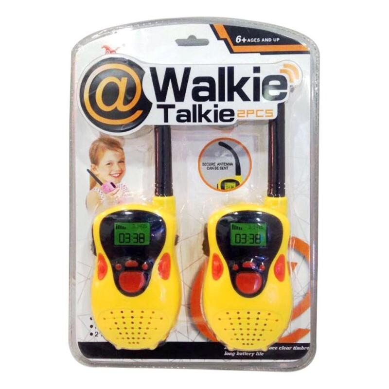2 Stuks 80-100 M Kinderen Walkie Talkies Security Oppervlak Schurende Textuur Handheld Radio Elektronische Kids Educaton Speelgoed