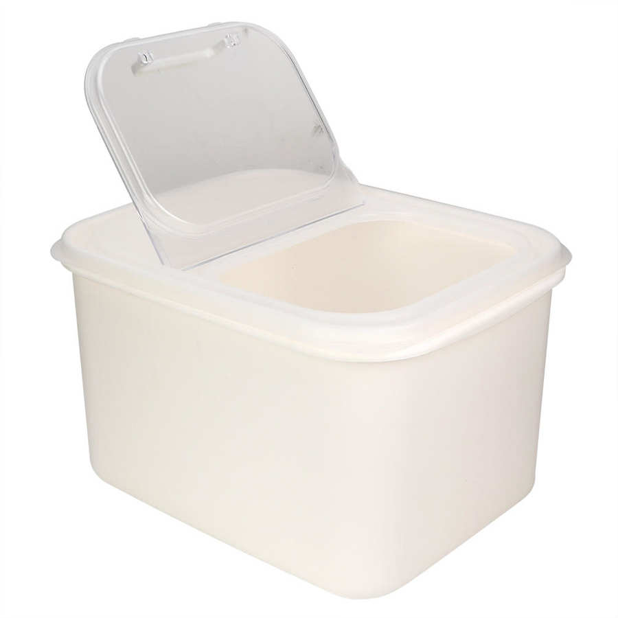 Pet Food Container Large Capacity Cat Dog Food Storage Box Container Bucket with Measuring Cup (Two Size Option): large