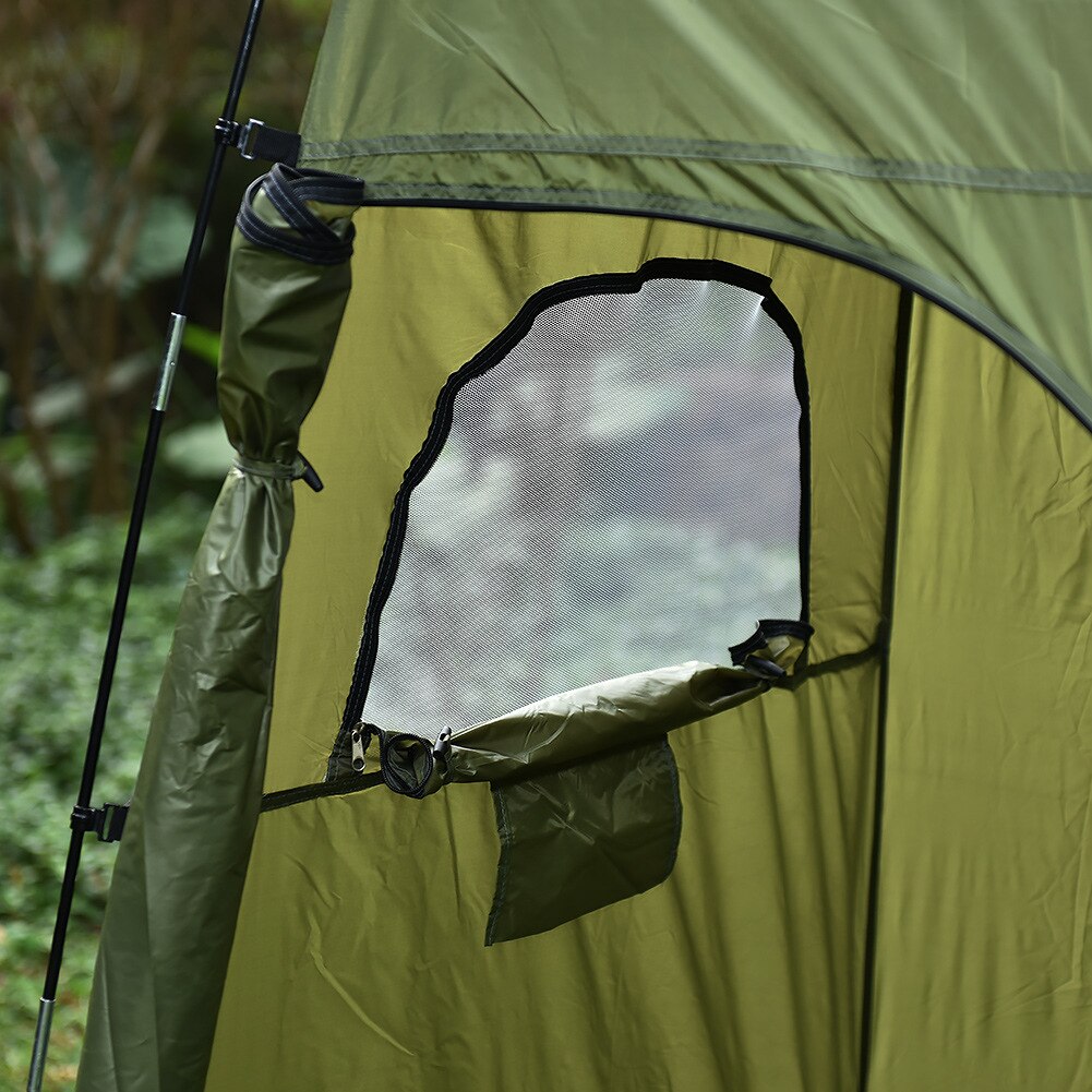 Portable Camping Shower Tent Awning Canvas Folding Outdoor Toilet Room for Privacy Showing Changing Clothes Tent