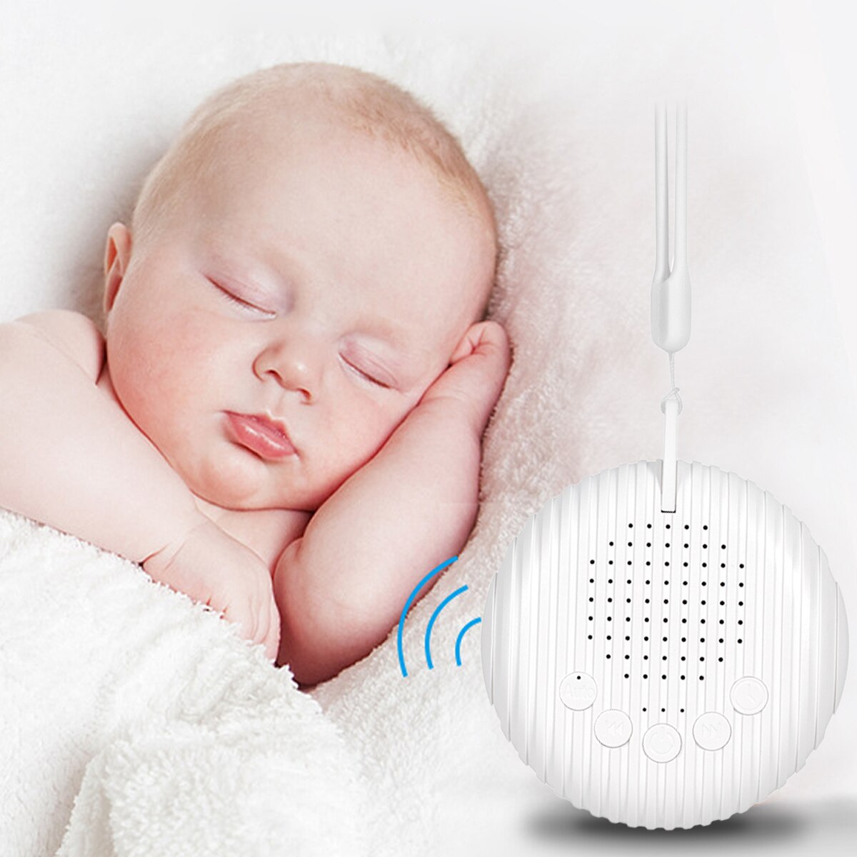 Witte Ruis Baby Sound Machine Voor Baby &#39;S Draagbare Slaap Therapie Fopspeen Voor Volwassenen Baby Kids Slapen Usb Oplaadbare Timer