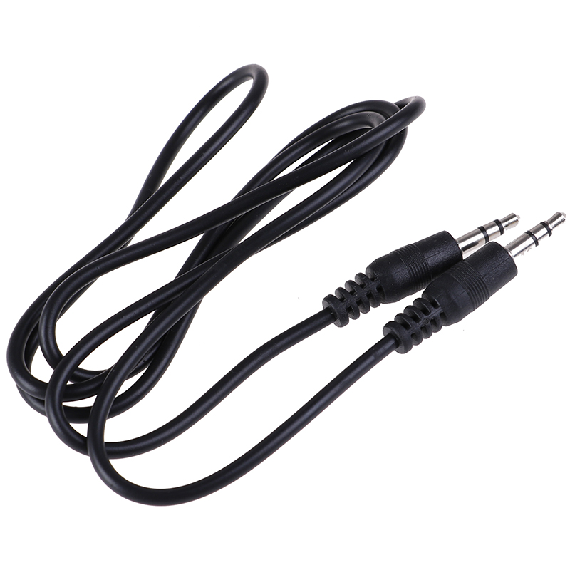 1m Aux Cable Male to Male Cloth Audio Aux Cable Gold Plug Car Aux Cord Nylon Jack Audio Cable 3.5 mm to 3.5mm: 1m