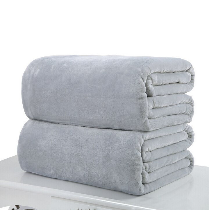 Autumn Winter Cat Dog Puppy Blanket Soft Flannel Fleece Sleeping Bed Mat Cover Pet Dog Shower Towels 50*70cm: Gray