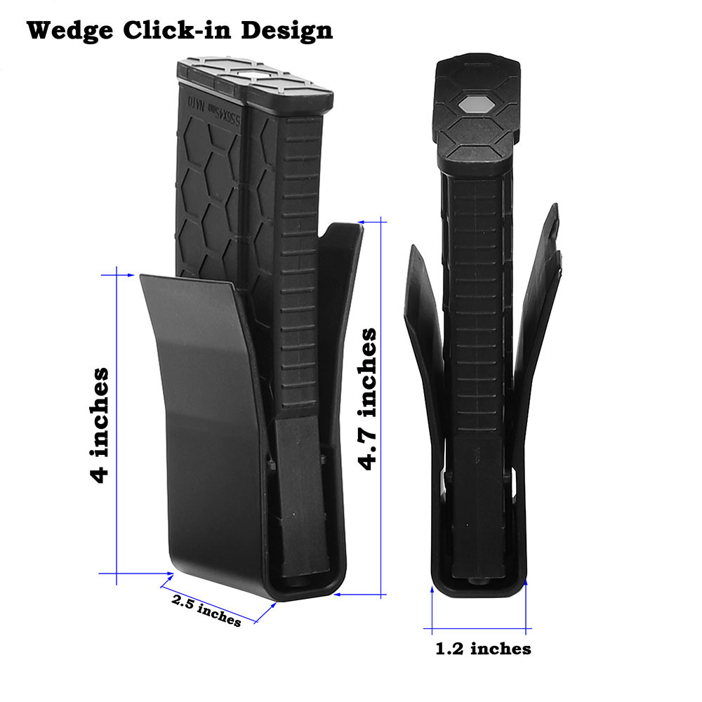 Tactifans MAG Insert,Nylon Wedge Mag Pouch Insert 5.56,Molle Magazine Insert for 556 762 Open Top Magazine Pouches