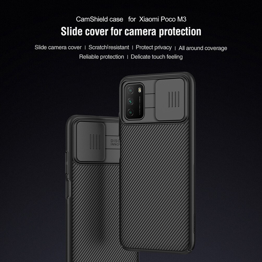 Voor Xiaomi Poco M3 Case Nillkin Camshield Slide Beschermen Camera Cover Lens Bescherming Case Voor Xiaomi Poco M3 Cover