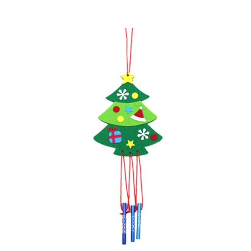 Christmas Wind Chime Assorted Diy Wind Bell Tree Hanging Decoration Christmas Accessories Toys: E