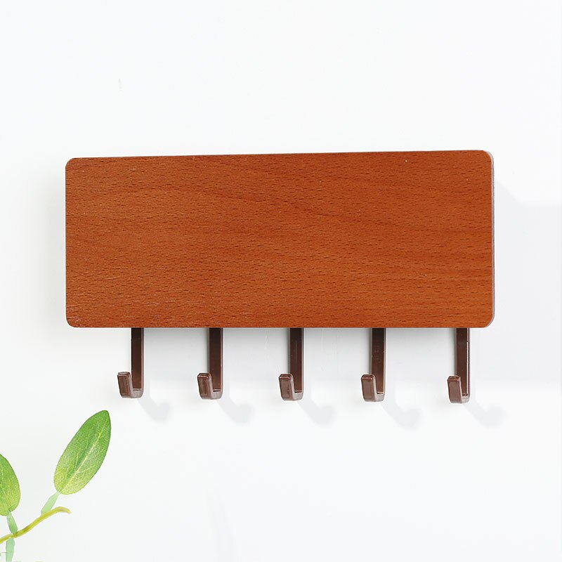Vintage bois gain de place crochet mural en bois clé cintre support de rangement décor mural maison décorative chambre porte mur cintre crochets: 16