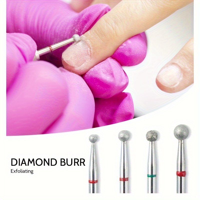 4 stks/set Diamant Nagelboor Frees voor Manicure Elektrische Roterende Burr Cuticle Gereedschap Accessoires