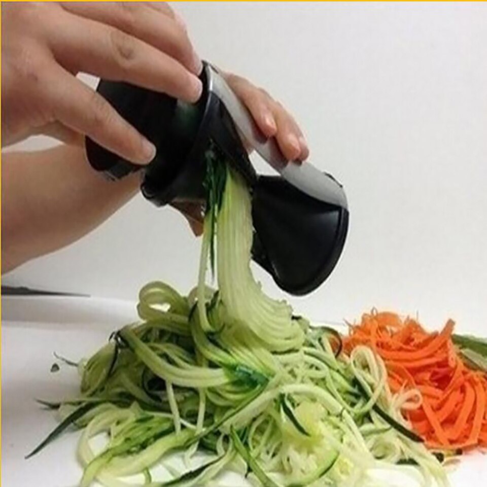 Sala de cocina rallador de vegetales cortador en espiral y en juliana fácil espiral verduras rebanadora espiralizer Twister cortador para Cocina